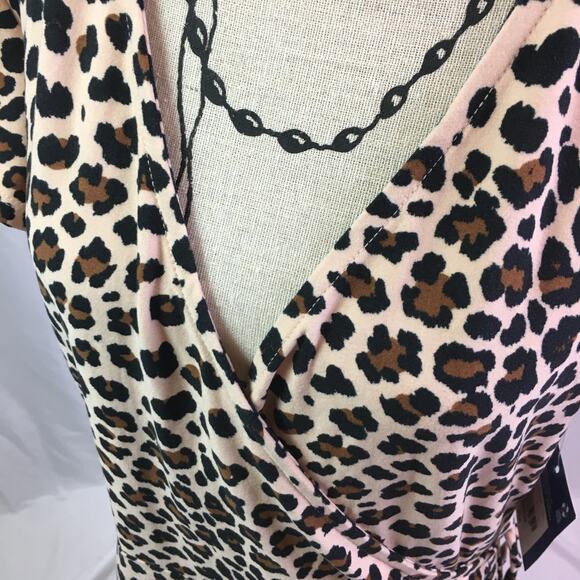 Arizona Jean Co Leopard Dress Brown Medium - Picture 11 of 14